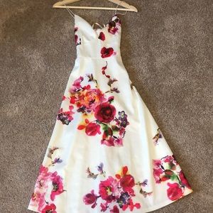 AX Paris Midi Floral Skater Dress Size 10